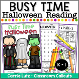 No Prep Halloween Reading Worksheets - First Grade