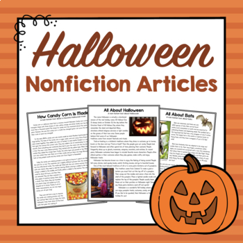 Preview of Halloween Nonfiction Articles | Differentiated Articles About Halloween
