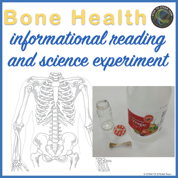Preview of Halloween Nonfiction Text About Bone Health and Experiment