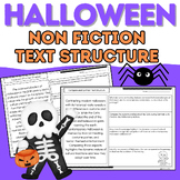 Halloween Nonfiction Text Structure Passages & Worksheets