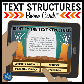 Preview of Halloween Nonfiction Text Structures Boom Cards