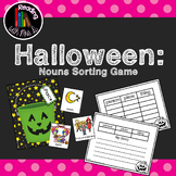 Halloween Noun Sorting Mats with Recording Sheets and Writ