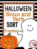 Halloween Noun and Verb Sort Freebie