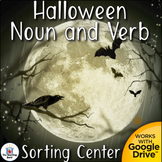 Halloween Noun and Verb Sorting Literacy Center
