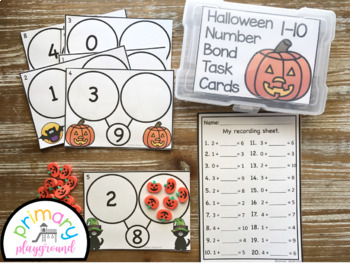 👉 * NEW * Halloween Number Cards 1-6 (teacher made)