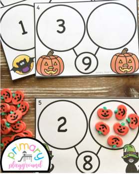 👉 * NEW * Halloween Number Cards 1-6 (teacher made)
