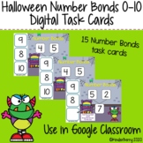 Halloween Number Bonds 0-10 Digital Task Cards Interactive