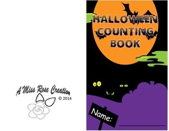 Preview of Halloween Number Counting and Coloring Book