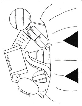 Preview of Halloween Number Forms Math Page