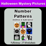 Halloween Math: Number Patterns: Addition & Subtraction - 