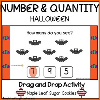 Preview of Halloween - Number & Quantity - Interactive Activity!!!  Google Slides 