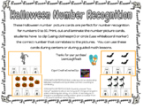 Halloween Number Recognition 0-10 Math Center