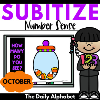 Preview of Halloween Number Sense Activities | Subitizing Practice Activities | Fall