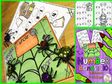 Halloween Number Sense Worksheets | Halloween Math Center
