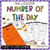 Halloween Number of the Day Templates {Number Sense up to 