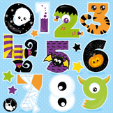 Halloween Numbers Clipart - CL1823