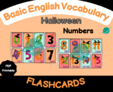 Halloween Numbers Flashcards - English Vocabulary Support 