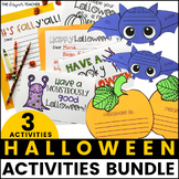 Halloween October Activities Bundle: Pumpkin Craft, Bat Cr