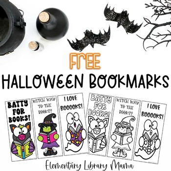 Preview of Halloween October Bookmarks