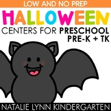 Halloween October Centers Preschool Pre-K TK Fall Low Prep