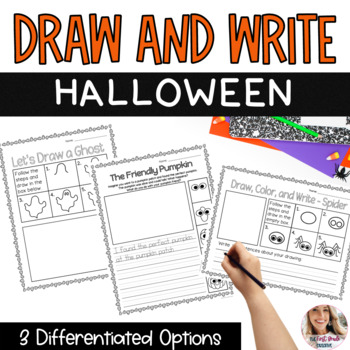 Preview of Halloween October Directed Draw and Write Activities