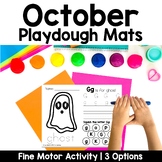 Halloween October Playdough Mats | Fine Motor Tubs | Morning Work