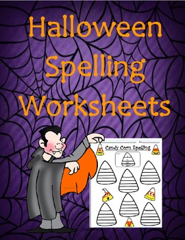 Preview of Halloween (October) Spelling Homework Worksheets *USE WITH ANY SPELLING LIST*