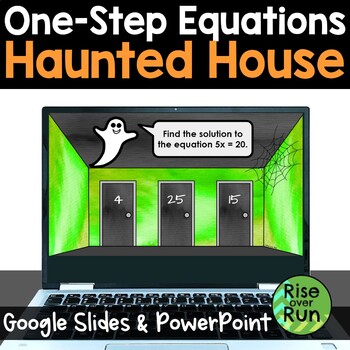 Preview of Halloween One Step Equations Escape Game for Google Slides