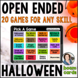Halloween Open Ended Games for ANY skill | BOOM CARDS™