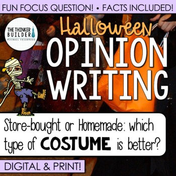 Preview of Halloween Opinion Writing - Topic "Halloween Costumes"