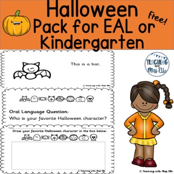 Preview of Halloween Oral Language Freebie