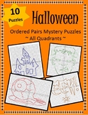 10 Order Pairs Mystery Picture Puzzles (All Quadrants - Ha