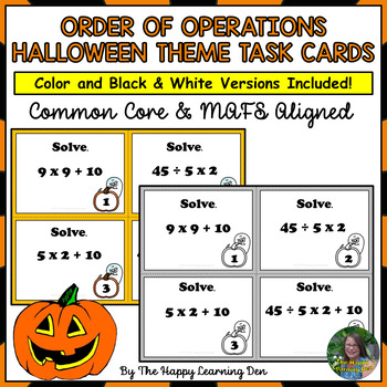 Preview of Order of Operations (Halloween Theme)