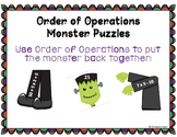 Halloween Order of Operations - Build a monster!