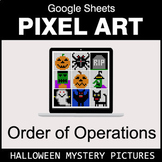 Halloween - Order of Operations - Google Sheets Pixel Art