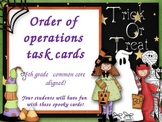 Halloween Order of Operations Task Cards