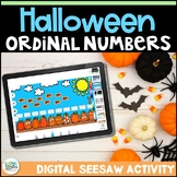 Halloween Ordinal Numbers to 10 Digital Seesaw Math Activi
