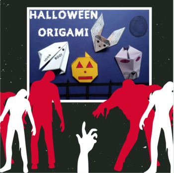 Preview of Halloween Origami BUNDLE 