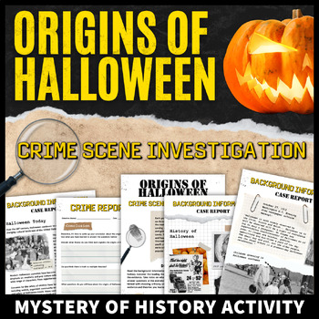 Preview of Halloween Origins and History Activity CSI Mystery of History Analysis