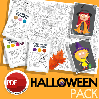 Preview of Halloween PDF Games PACK №54