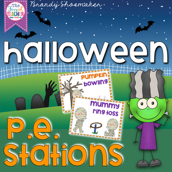 Preview of Halloween P.E. Stations