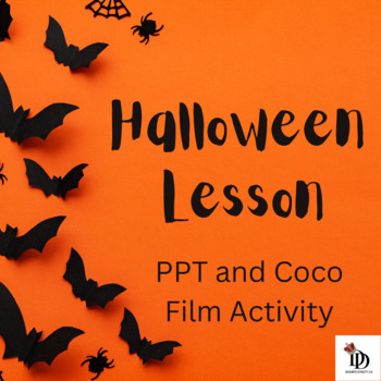 Preview of Halloween PPT and Coco Film Activity