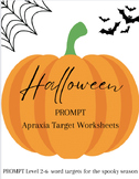 Halloween PROMPT Homework/Worksheets ALL LEVELS