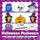 Halloween Page Toppers Clip Art | Peekovers