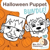 Halloween Paper Bag Puppet Pack with Count and Color Candy