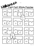 Halloween Part-Part-Whole Puzzles - Leveled Worksheet Pack