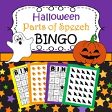 Halloween Parts of Speech Bingo: Grammar ELA Practice in a