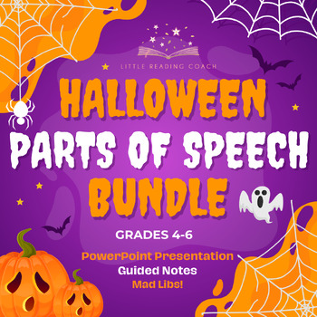Preview of Halloween Parts of Speech Bundle