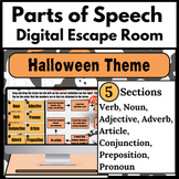 Halloween Parts of Speech Digital Escape Room | Grammar Re