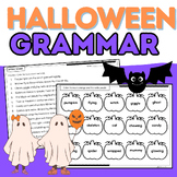 Halloween Parts of Speech Grammar Packet: Nouns, Verbs, Ad